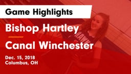 Bishop Hartley  vs Canal Winchester Game Highlights - Dec. 15, 2018