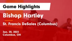 Bishop Hartley  vs St. Francis DeSales  (Columbus) Game Highlights - Jan. 20, 2022