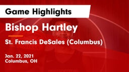 Bishop Hartley  vs St. Francis DeSales  (Columbus) Game Highlights - Jan. 22, 2021