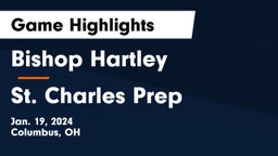 Bishop Hartley  vs St. Charles Prep Game Highlights - Jan. 19, 2024