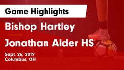 Bishop Hartley  vs Jonathan Alder HS Game Highlights - Sept. 26, 2019
