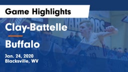 Clay-Battelle  vs Buffalo  Game Highlights - Jan. 24, 2020