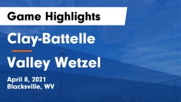 Clay-Battelle  vs Valley Wetzel Game Highlights - April 8, 2021