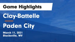 Clay-Battelle  vs Paden City Game Highlights - March 11, 2021