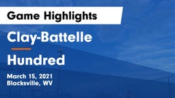 Clay-Battelle  vs Hundred Game Highlights - March 15, 2021