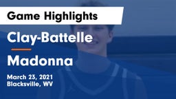 Clay-Battelle  vs Madonna  Game Highlights - March 23, 2021