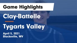 Clay-Battelle  vs Tygarts Valley  Game Highlights - April 5, 2021