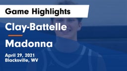 Clay-Battelle  vs Madonna  Game Highlights - April 29, 2021