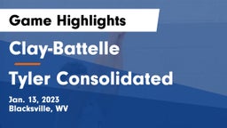 Clay-Battelle  vs Tyler Consolidated  Game Highlights - Jan. 13, 2023
