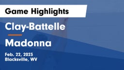 Clay-Battelle  vs Madonna  Game Highlights - Feb. 22, 2023