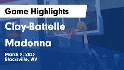 Clay-Battelle  vs Madonna  Game Highlights - March 9, 2023
