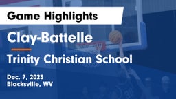 Clay-Battelle  vs Trinity Christian School Game Highlights - Dec. 7, 2023