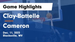 Clay-Battelle  vs Cameron  Game Highlights - Dec. 11, 2023