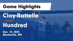 Clay-Battelle  vs Hundred Game Highlights - Dec. 15, 2023