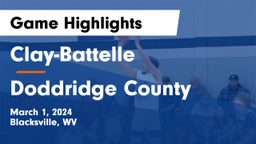 Clay-Battelle  vs Doddridge County  Game Highlights - March 1, 2024