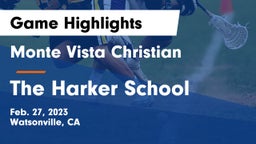 Monte Vista Christian  vs The Harker School Game Highlights - Feb. 27, 2023
