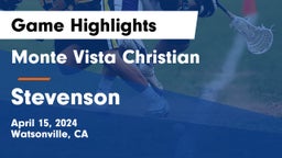 Monte Vista Christian  vs Stevenson  Game Highlights - April 15, 2024