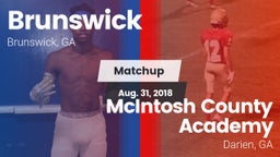 Matchup: Brunswick High vs. McIntosh County Academy  2018