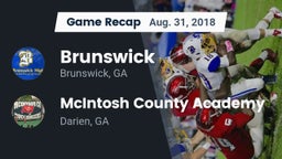 Recap: Brunswick  vs. McIntosh County Academy  2018