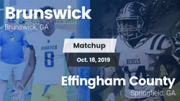 Matchup: Brunswick High vs. Effingham County  2019