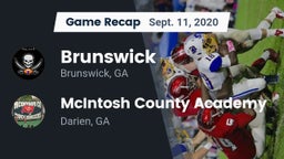 Recap: Brunswick  vs. McIntosh County Academy  2020