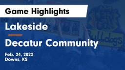 Lakeside  vs Decatur Community  Game Highlights - Feb. 24, 2022