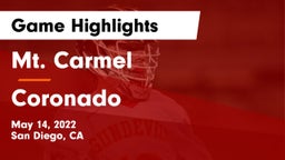 Mt. Carmel  vs Coronado  Game Highlights - May 14, 2022
