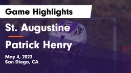 St. Augustine  vs Patrick Henry  Game Highlights - May 4, 2022