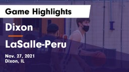 Dixon  vs LaSalle-Peru  Game Highlights - Nov. 27, 2021