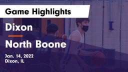 Dixon  vs North Boone  Game Highlights - Jan. 14, 2022
