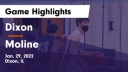 Dixon  vs Moline  Game Highlights - Jan. 29, 2022