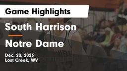 South Harrison  vs Notre Dame  Game Highlights - Dec. 20, 2023