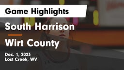 South Harrison  vs Wirt County  Game Highlights - Dec. 1, 2023