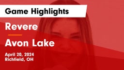 Revere  vs Avon Lake  Game Highlights - April 20, 2024