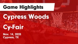 Cypress Woods  vs Cy-Fair  Game Highlights - Nov. 14, 2020