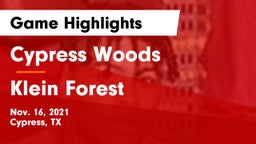 Cypress Woods  vs Klein Forest  Game Highlights - Nov. 16, 2021