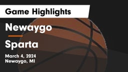 Newaygo  vs Sparta  Game Highlights - March 4, 2024