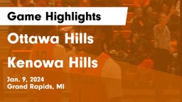 Ottawa Hills  vs Kenowa Hills  Game Highlights - Jan. 9, 2024