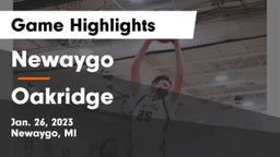 Newaygo  vs Oakridge  Game Highlights - Jan. 26, 2023