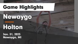 Newaygo  vs Holton  Game Highlights - Jan. 31, 2023