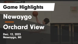 Newaygo  vs Orchard View  Game Highlights - Dec. 12, 2023