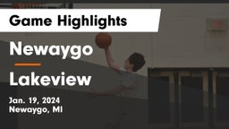 Newaygo  vs Lakeview  Game Highlights - Jan. 19, 2024