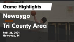 Newaygo  vs Tri County Area  Game Highlights - Feb. 26, 2024