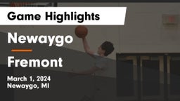 Newaygo  vs Fremont  Game Highlights - March 1, 2024
