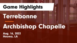 Terrebonne  vs Archbishop Chapelle  Game Highlights - Aug. 16, 2022