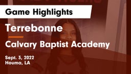 Terrebonne  vs Calvary Baptist Academy  Game Highlights - Sept. 3, 2022