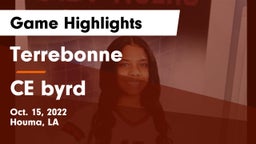 Terrebonne  vs CE byrd Game Highlights - Oct. 15, 2022