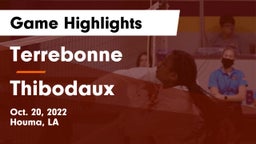 Terrebonne  vs Thibodaux Game Highlights - Oct. 20, 2022
