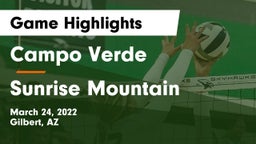 Campo Verde  vs Sunrise Mountain  Game Highlights - March 24, 2022