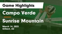 Campo Verde  vs Sunrise Mountain  Game Highlights - March 14, 2023